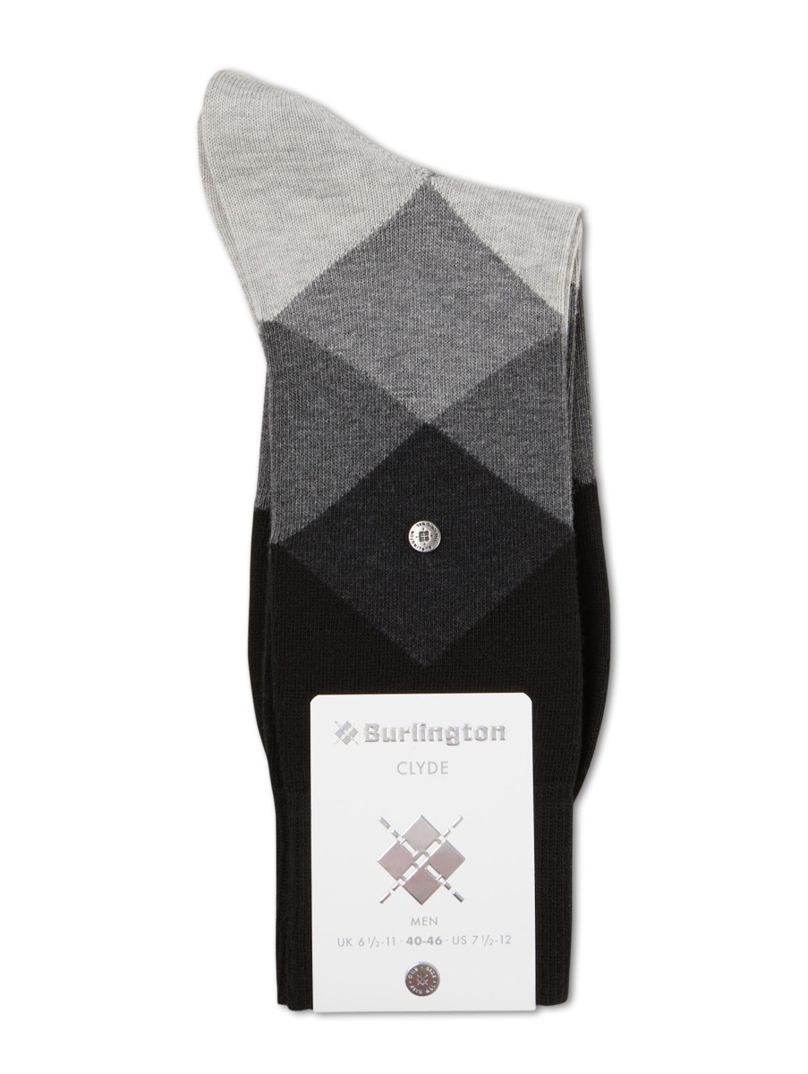 Manner Burlington Wasche & Loungewear | Socken Clyde Schwarz