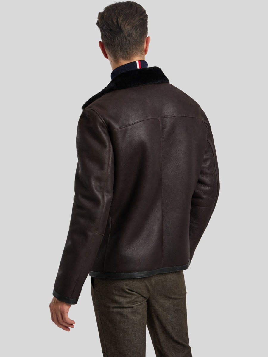 Manner Paul Kehl Jacken | Lammfelljacke Dunkelbr.