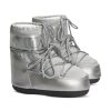 Frauen MOON BOOT Halbschuhe | Boots Icon Low Glance Silber