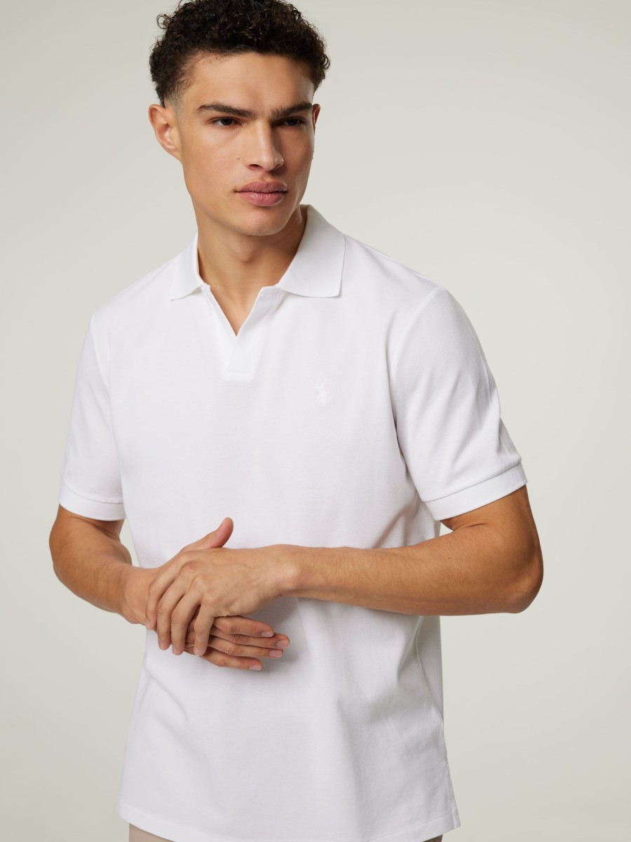 Manner Polo Ralph Lauren Men Polo-Shirts | Polo-Shirt Im Classic Fit Weiss