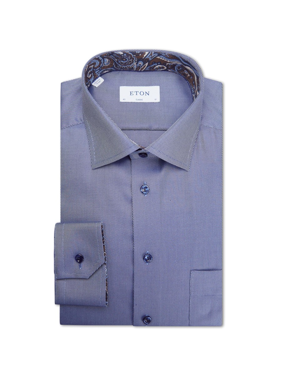 Manner Eton Grosse Grossen | Hemd In Classic Fit Indigo