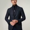 Manner Corneliani Vestons | Veston Mit Blende Marine