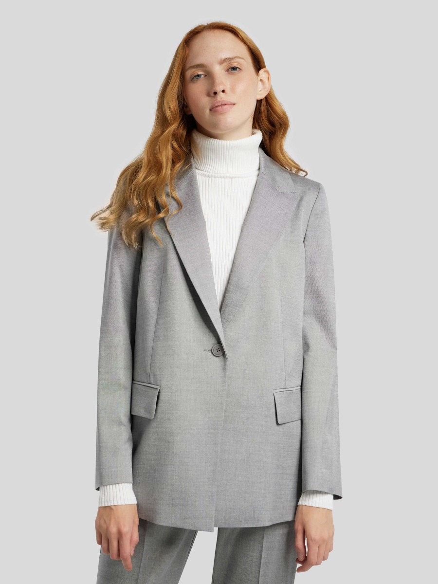 Frauen Comma Blazer | Blazer Grau