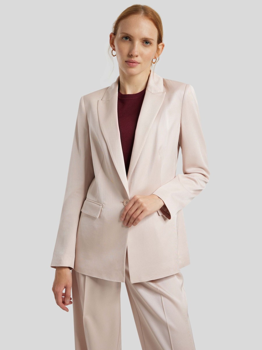 Frauen Comma Blazer | Blazer Puder