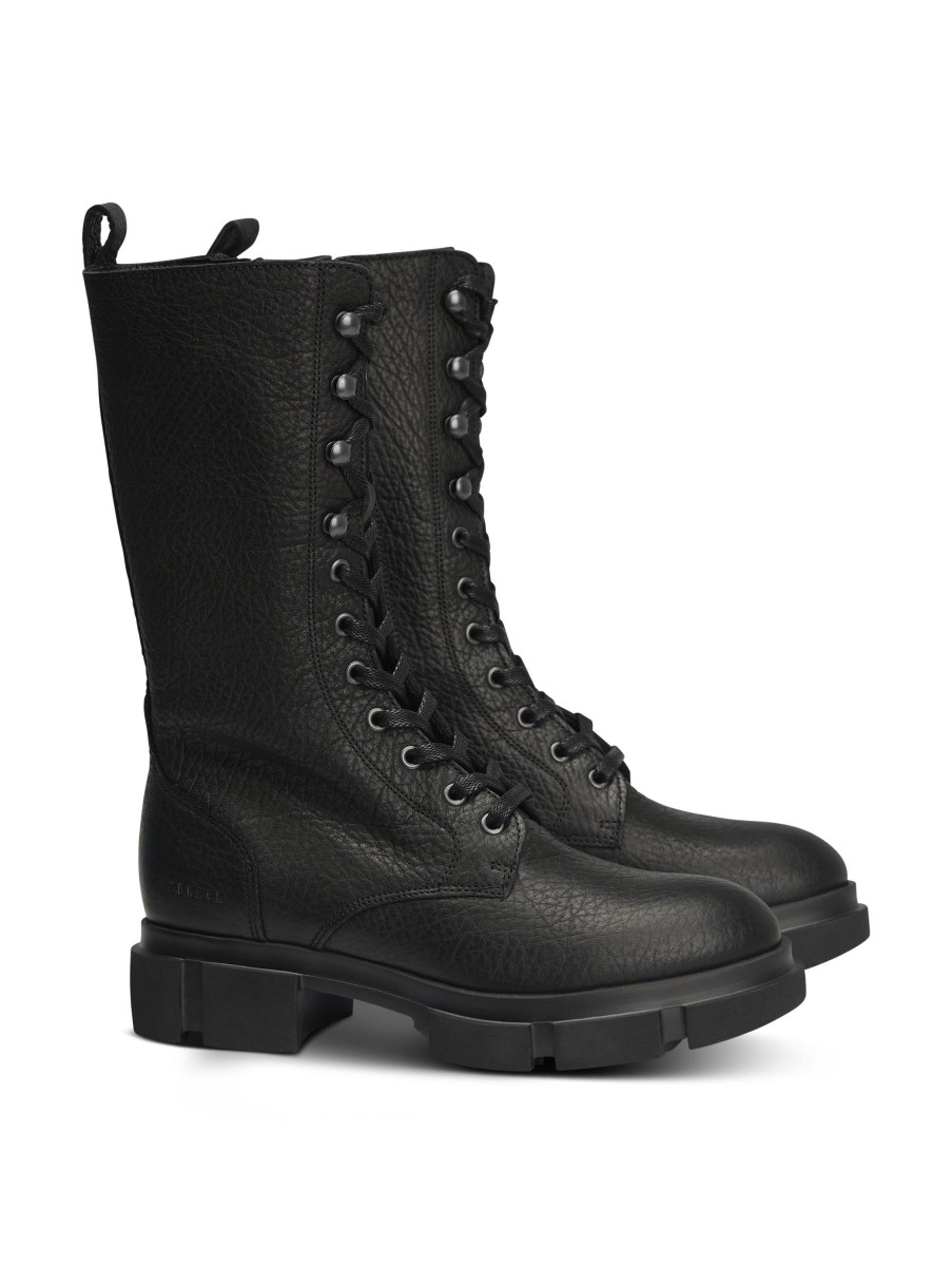 Frauen Copenhagen Boots & Stiefeletten | Schnurstiefel Cph564 Schwarz