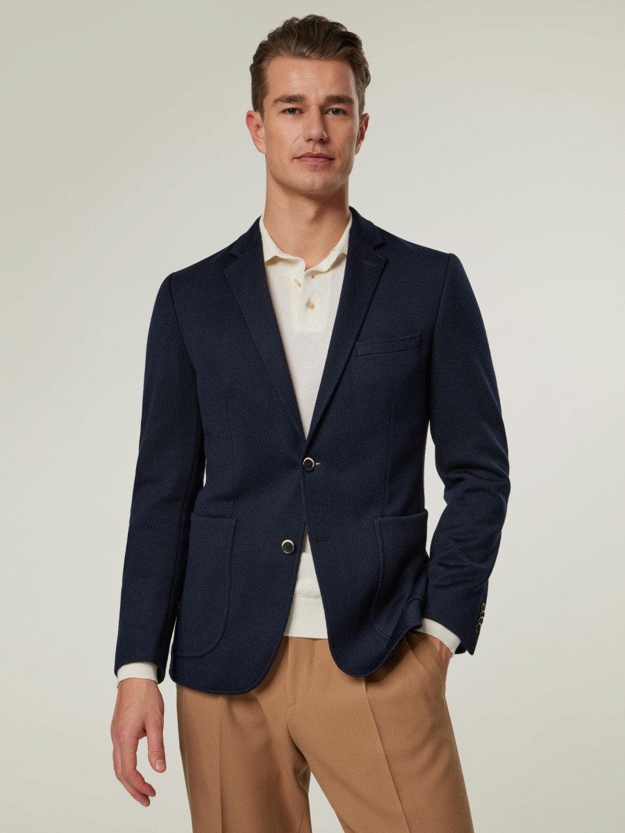 Manner Paul Vestons | Veston Im Slim Fit Marine