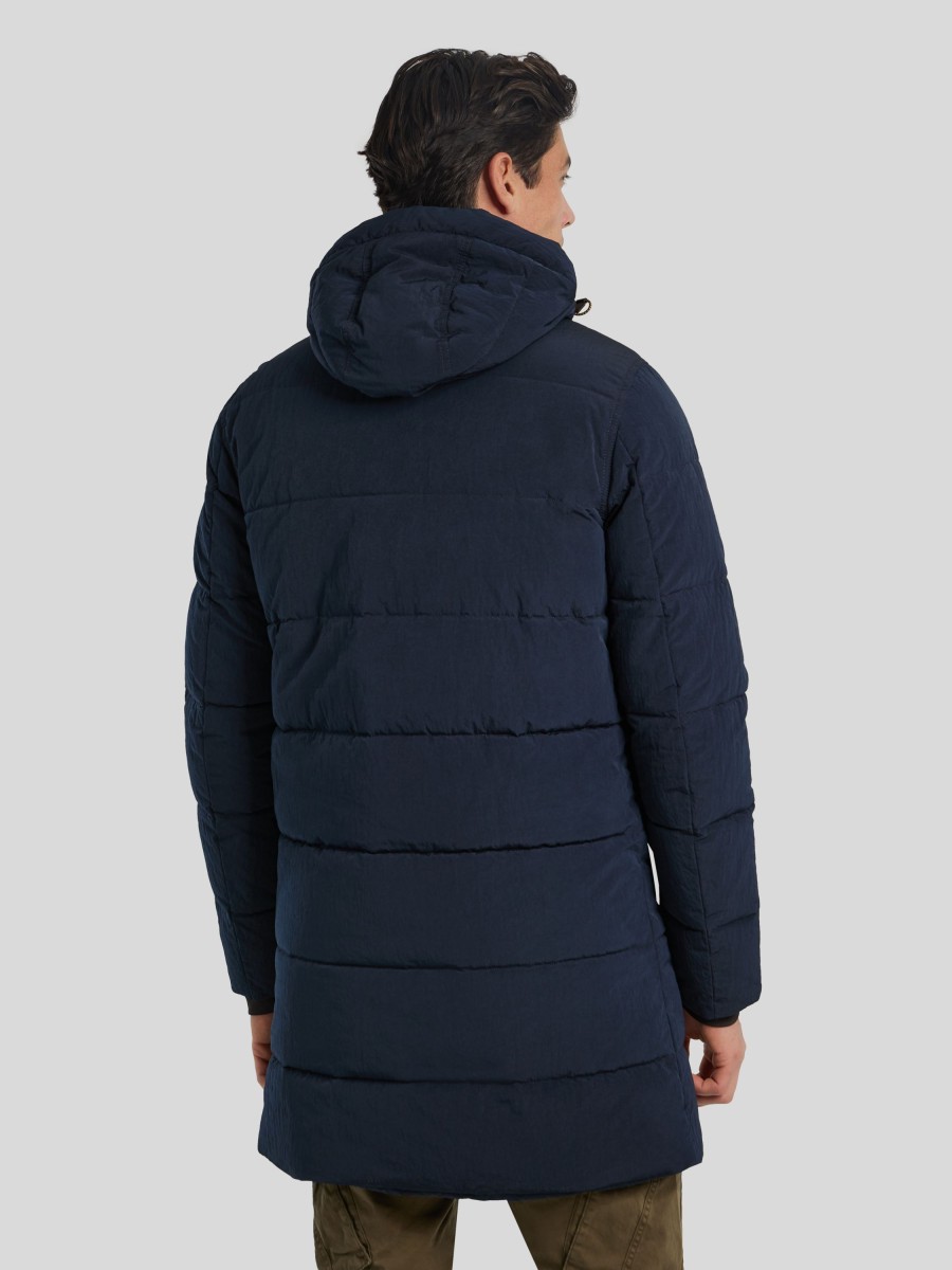 Manner PME Legend Mantel | Lange Steppjacke Marine