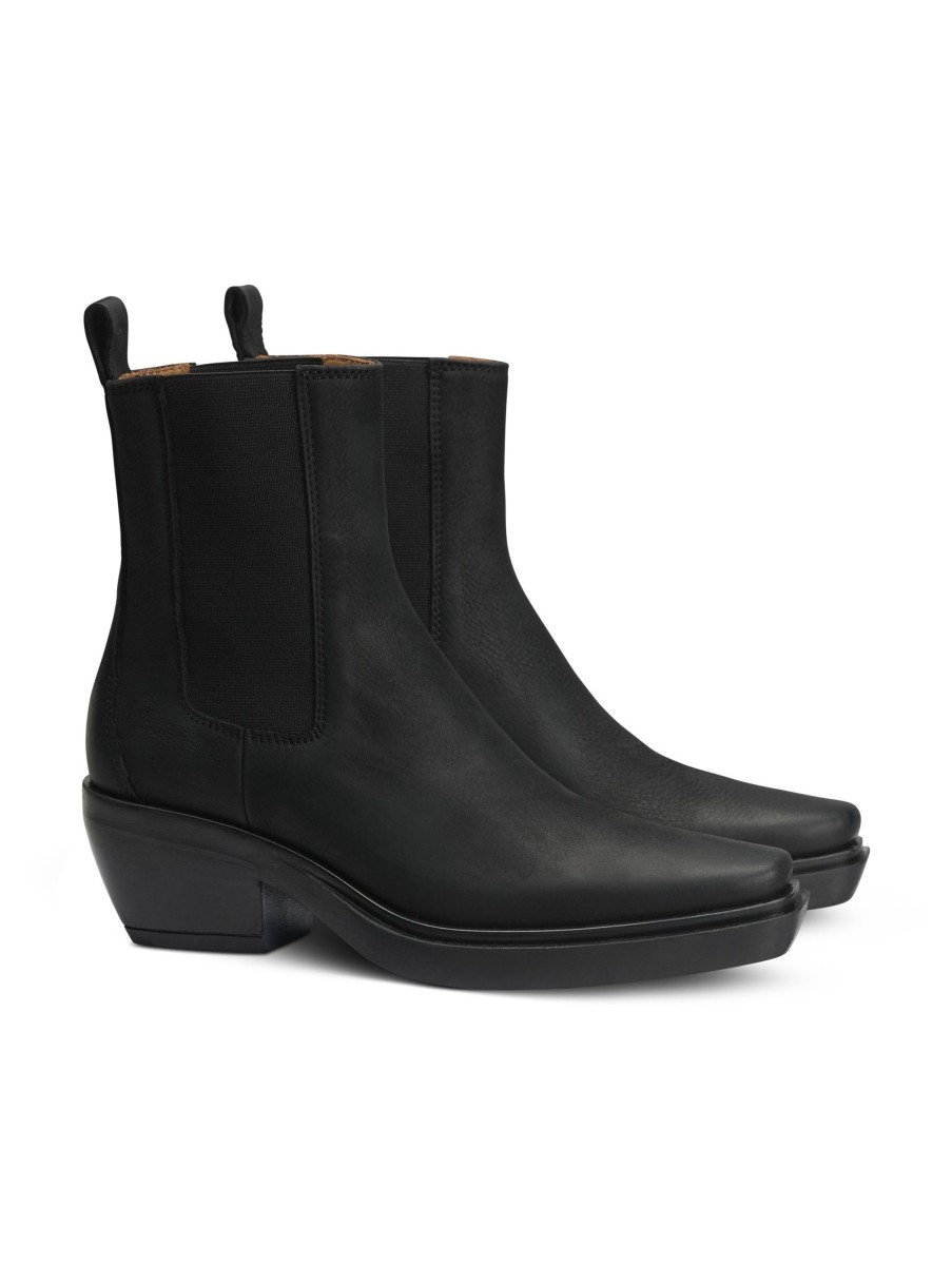 Frauen Copenhagen Boots & Stiefeletten | Cowboy Stiefelette Cph236 Schwarz