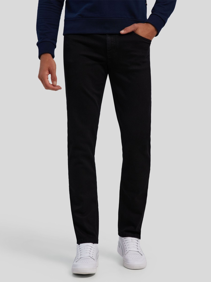 Manner Alberto Jeans | Jeans Im Regular Fit Pipe Schwarz