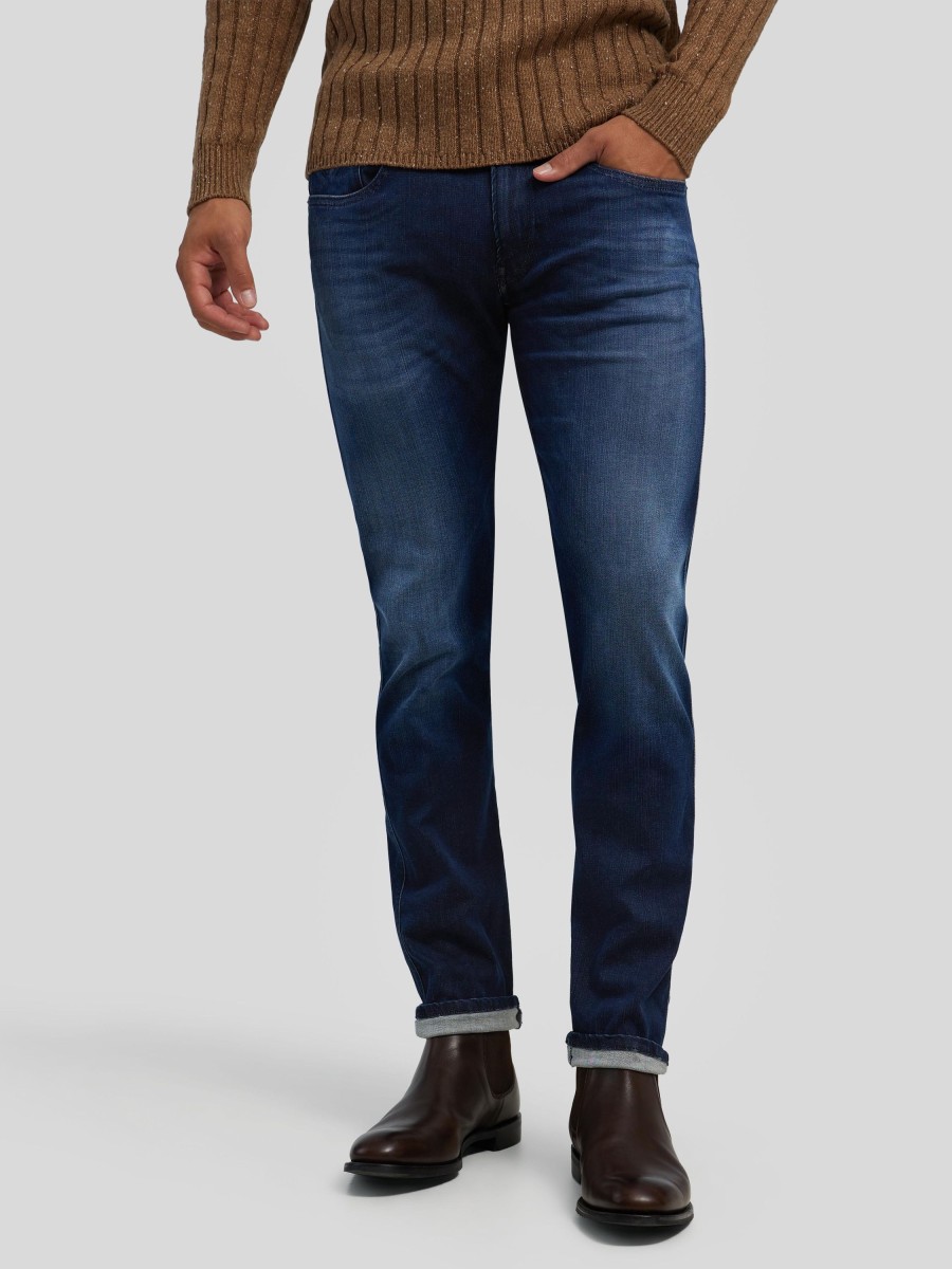 Manner Replay Jeans | Jeans Im Slim Fit Anbass Dark Denim