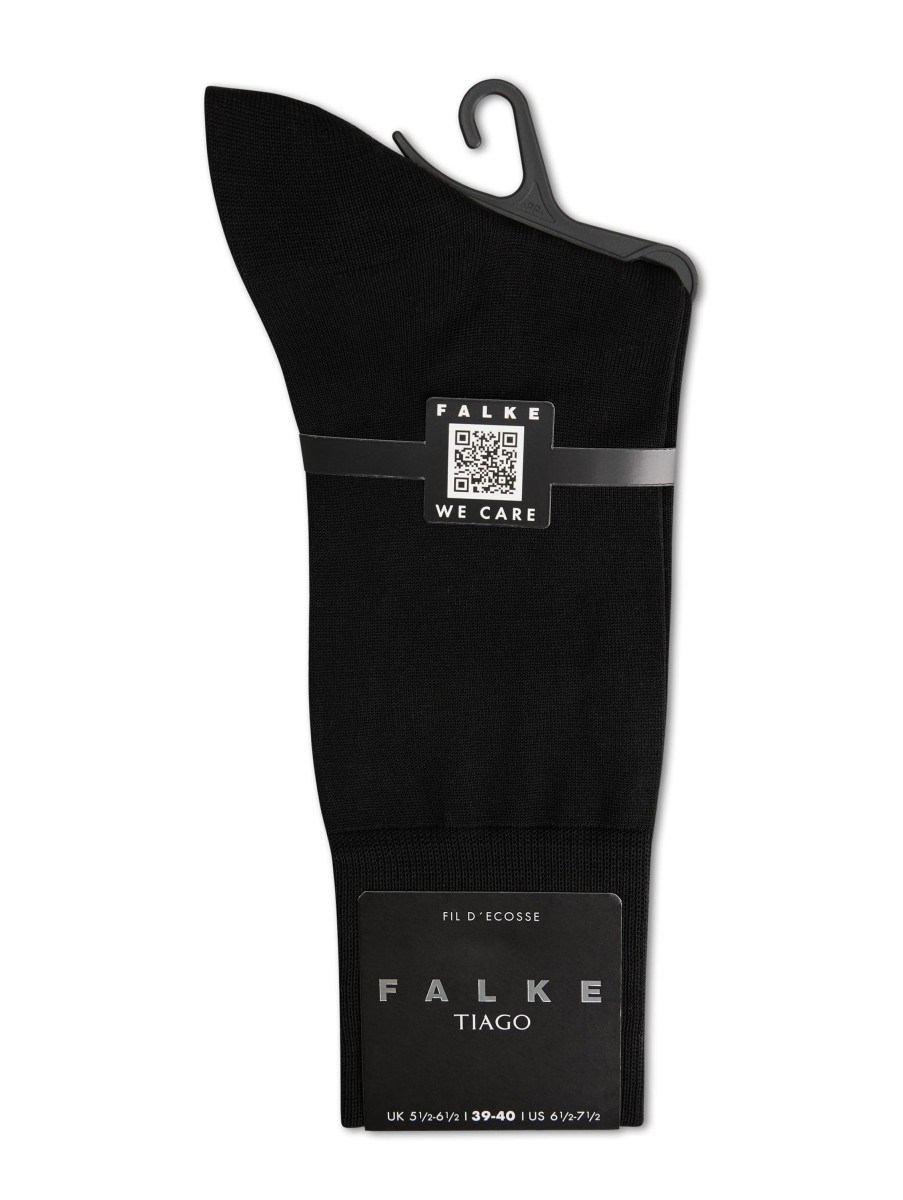 Manner Falke Wasche & Loungewear | Socken Tiago Schwarz