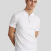 Manner Tommy Hilfiger Polo-Shirts | Polo-Shirt Mit Zip Weiss