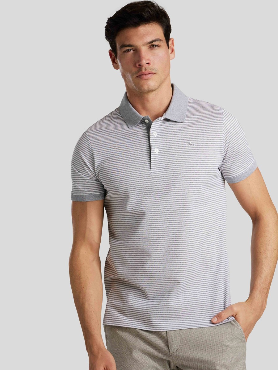 Manner Paul & Shark Polo-Shirts | Polo-Shirt Grau