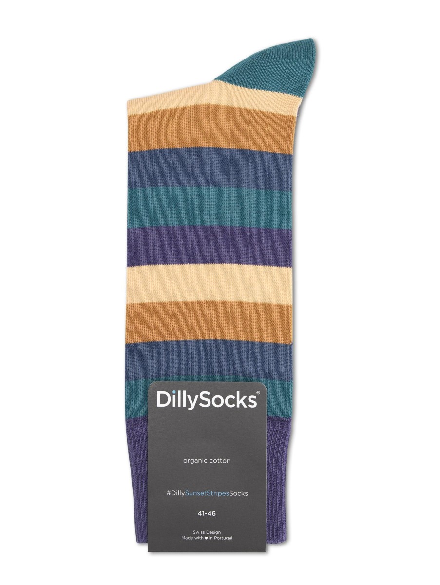 Manner Dilly Socks Wasche & Loungewear | Socken Mit Streifen Braun