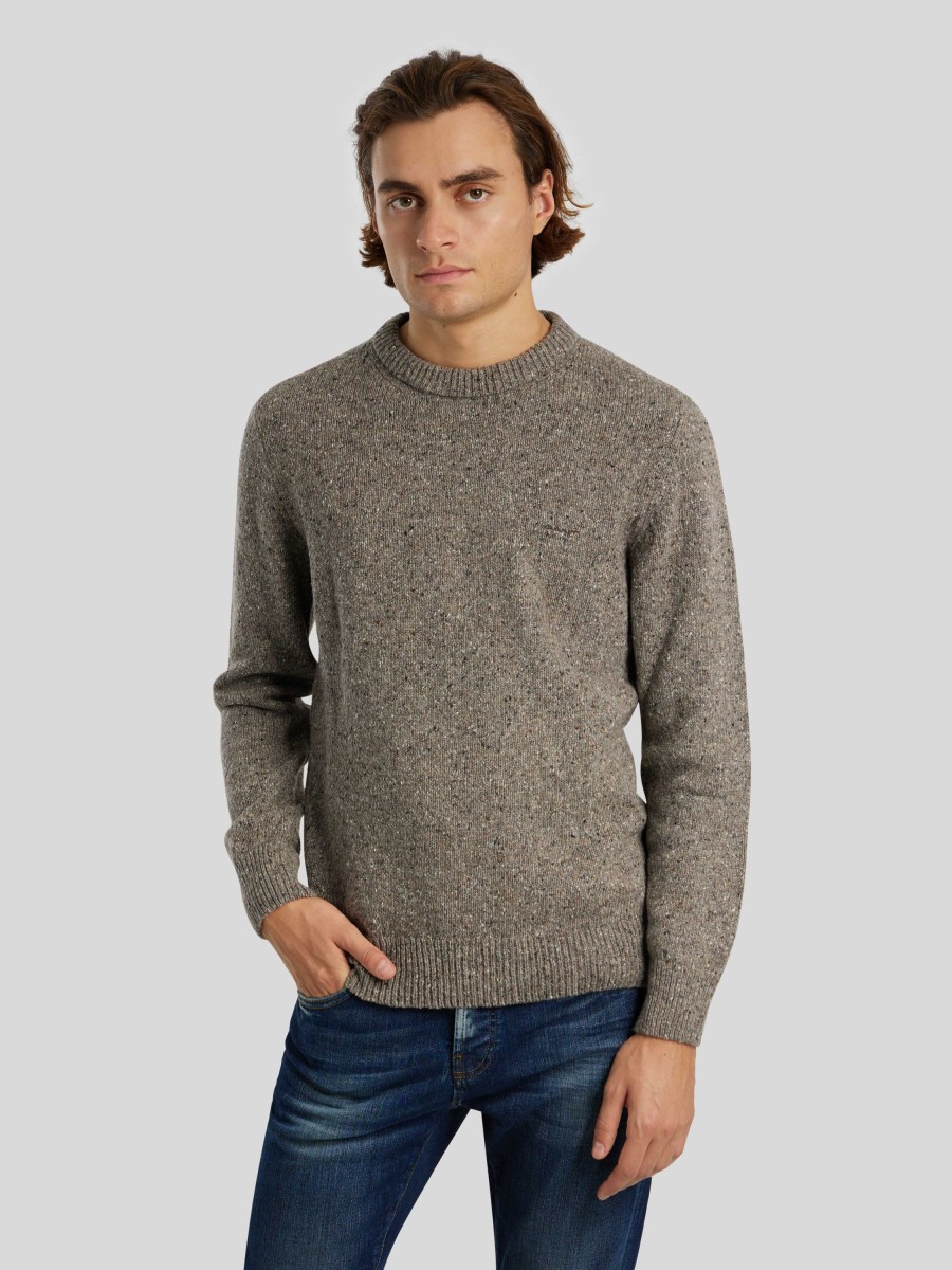 Manner Gant Pullover & Strickjacken | Strickpullover Taupe