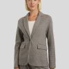 Frauen Marc O Blazer | Karo-Blazer Aus Jersey Braun