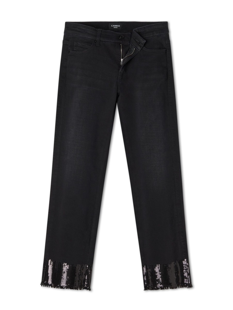 Frauen Cambio Jeans | Colordenim Paris Schwarz