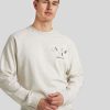 Manner Scotch & Soda Men Hoodies & Sweatshirts | Sweatshirt Mit Logo Hellgrau