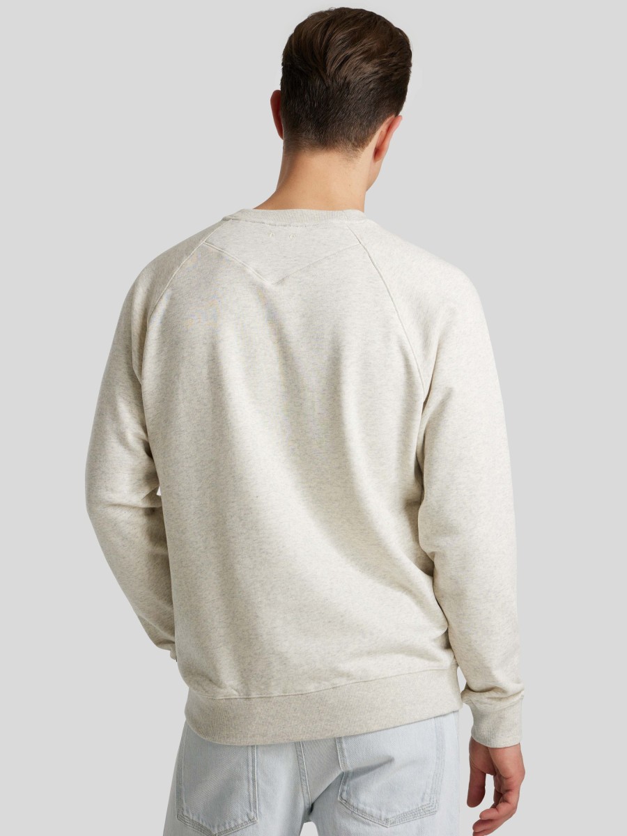 Manner Scotch & Soda Men Hoodies & Sweatshirts | Sweatshirt Mit Logo Hellgrau