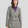 Frauen iBlues Blazer | Doppelreihiger Blazer Schwarz