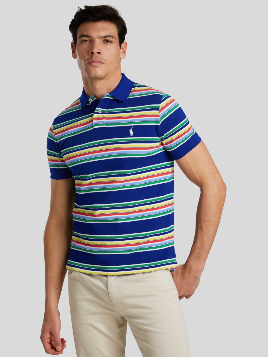 Manner Polo Ralph Lauren Men Polo-Shirts | Polo-Shirt Im Custom Fit Multicolor