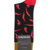 Manner Dilly Socks Wasche & Loungewear | Socken Hot Chily Schwarz