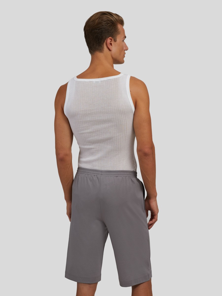 Manner Zimmerli Wasche & Loungewear | Tanktop Richelieu Weiss