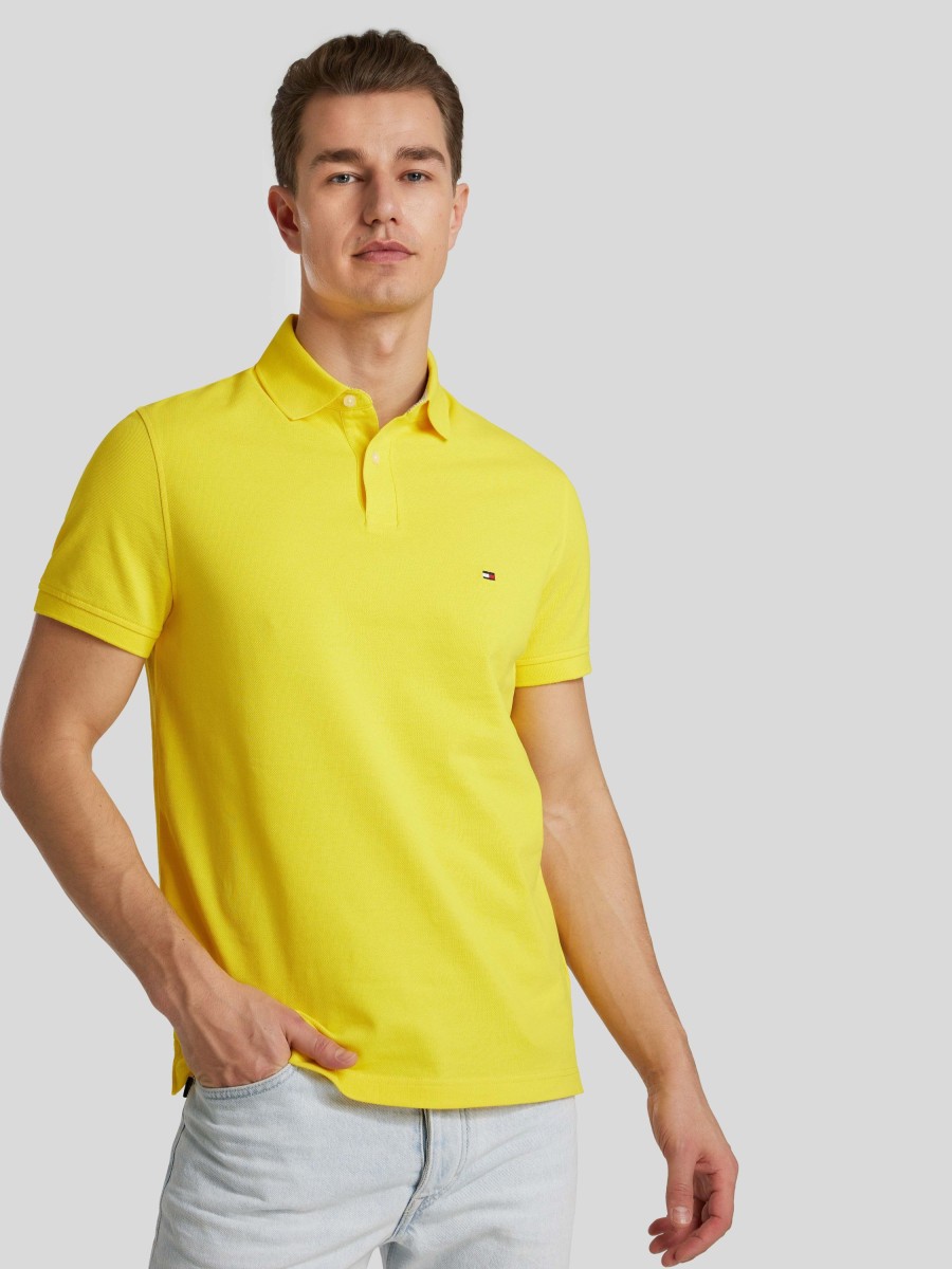 Manner Tommy Hilfiger Polo-Shirts | Polo-Shirt Im Regular Fit Lime