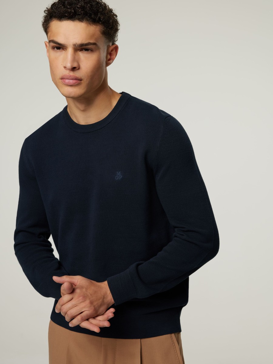 Manner Marc O Pullover & Strickjacken | Strickpullover Marine