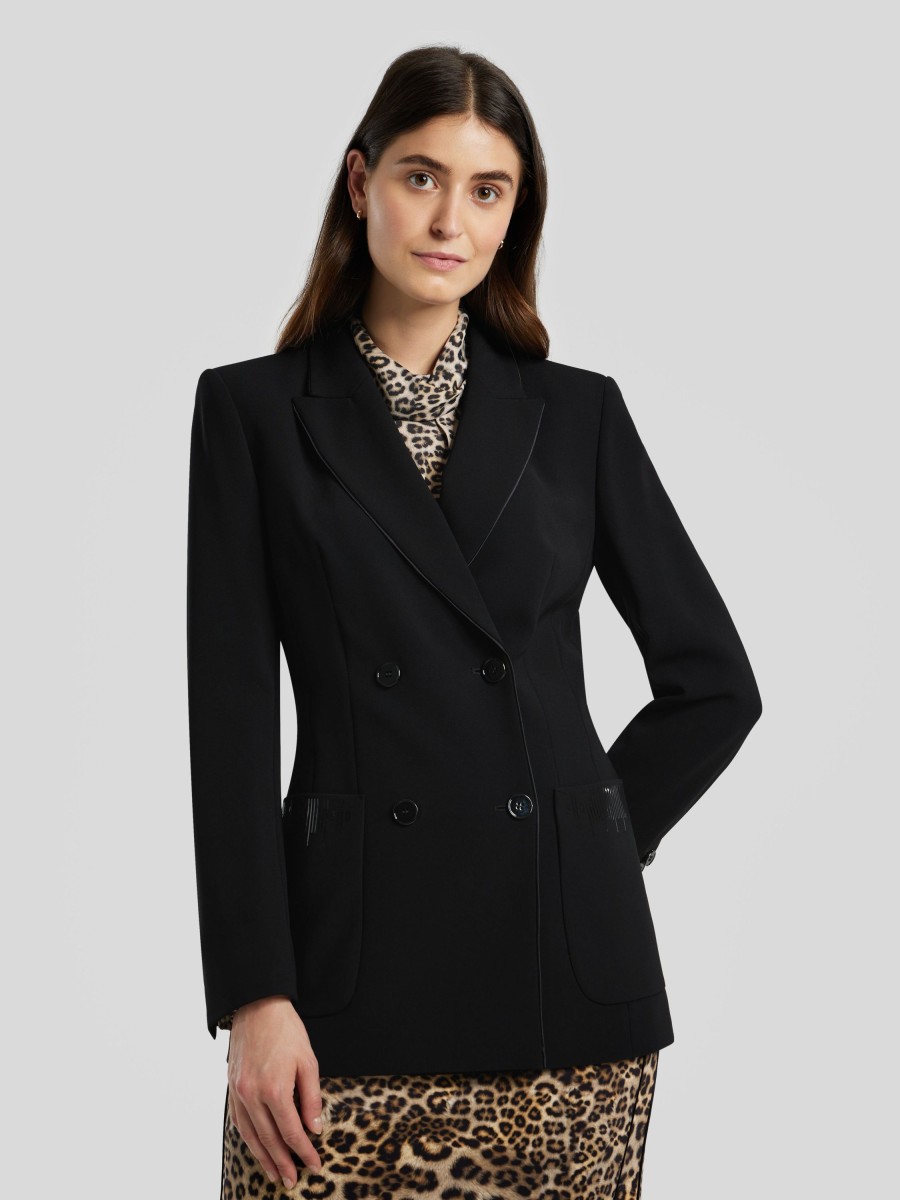 Frauen Marc Cain Blazer | Long-Blazer Schwarz