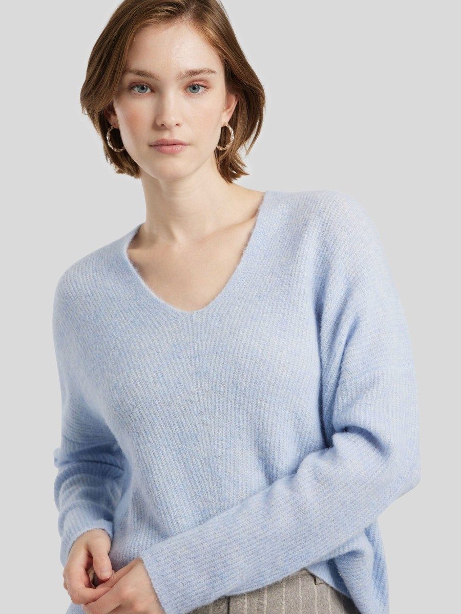 Frauen Mos Mosh Pullover & Strick | Strickpullover Thora Hellblau