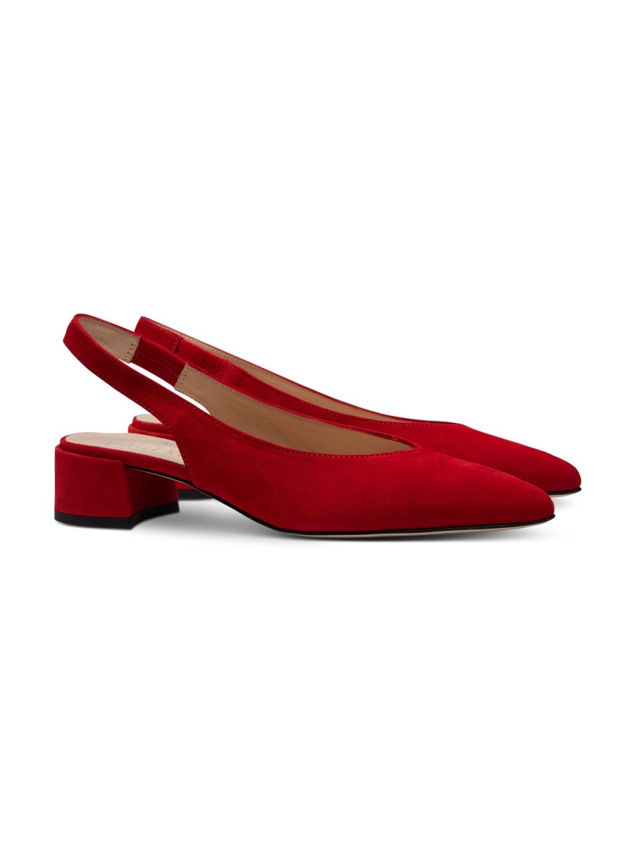 Frauen Paul Kehl High Heels & Pumps | Slingpumps Rot