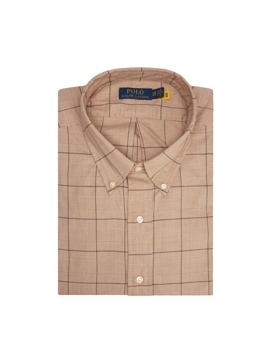 Manner Polo Ralph Lauren Grosse Grossen | Hemd Mit Karo-Muster Beige