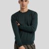 Manner LES DEUX Pullover & Strickjacken | Strickpullover Aus Merinowolle Dunkelgrun