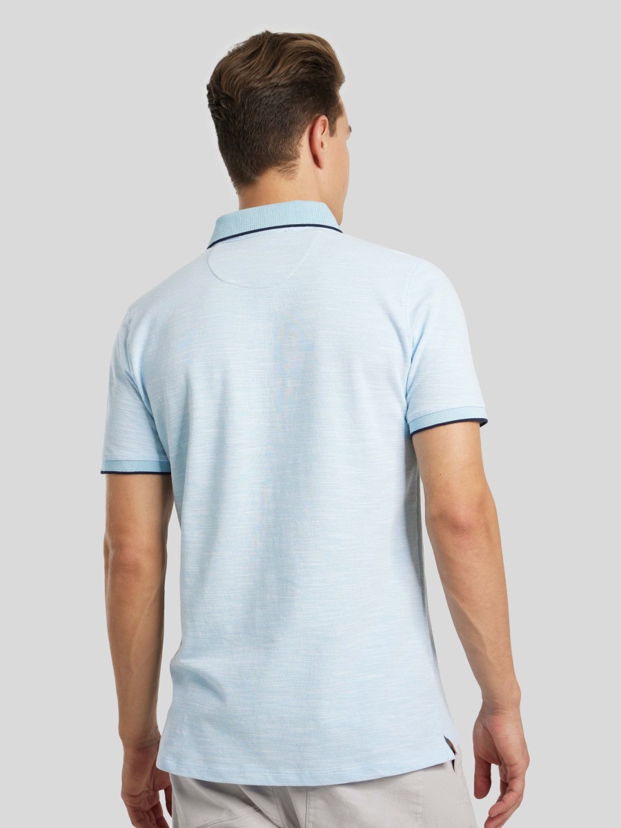 Manner Paul Kehl Polo-Shirts | Polo-Shirt Im Custom Fit Hellblau