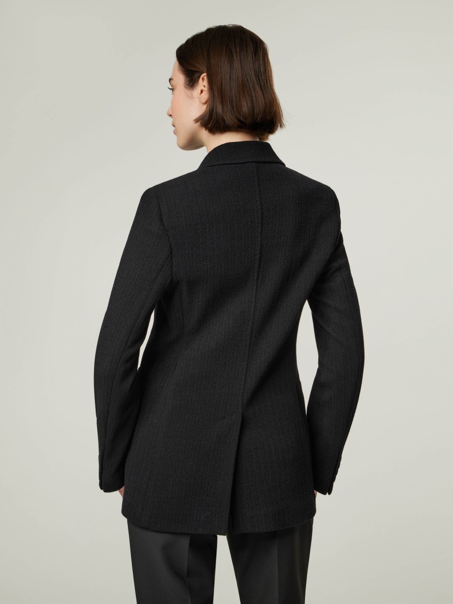 Frauen Max Mara Studio Blazer | Wollblazer Refolo Schwarz