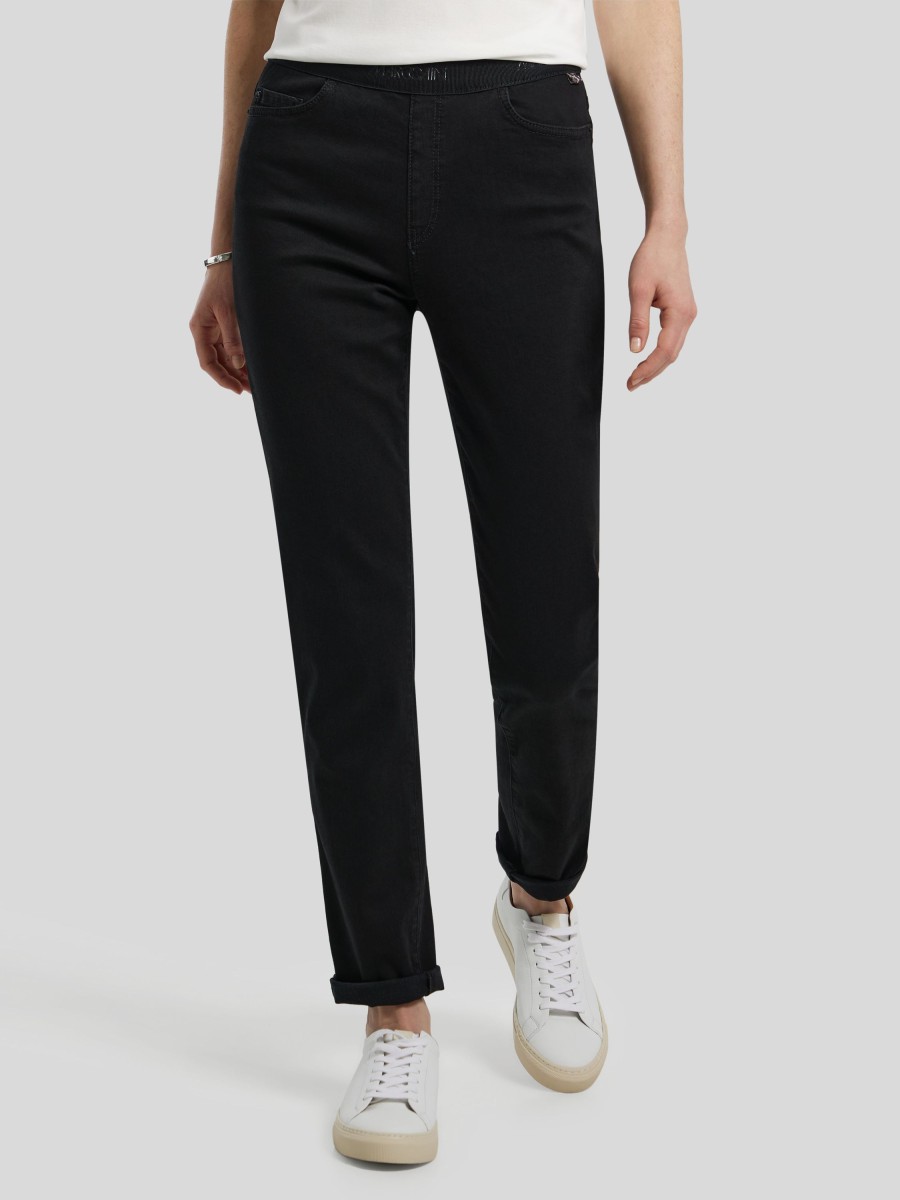 Frauen Marc Cain Jeans | Hose Im Slim Fit Siena Schwarz