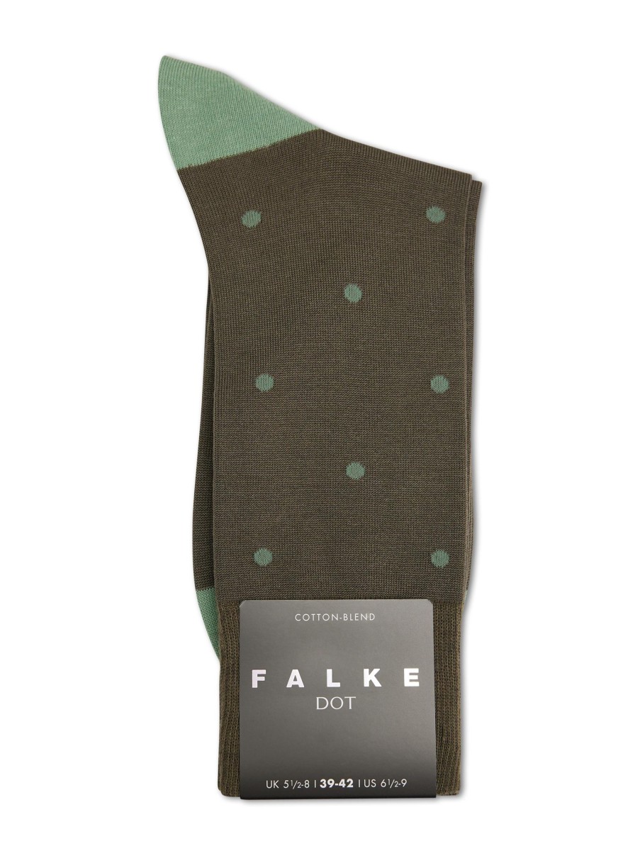 Manner Falke Wasche & Loungewear | Socken Dot Khaki