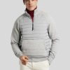 Manner Tommy Hilfiger Pullover & Strickjacken | Troyer Im Sportlichen Fit Grau