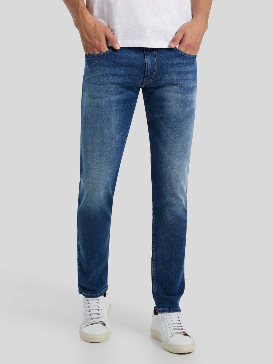 Manner Replay Jeans | Jeans Im Slim Fit Anbass Marine