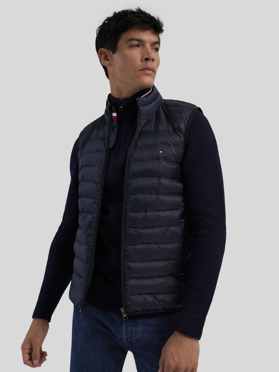 Manner Tommy Hilfiger Gilets & Westen | Weste Im Regular Fit Marine