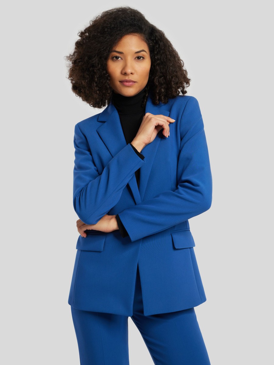 Frauen HUGO Blazer | Blazer Atana Mittelblau