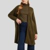 Frauen American Vintage Pullover & Strick | Langer Cardigan Boa Schlamm