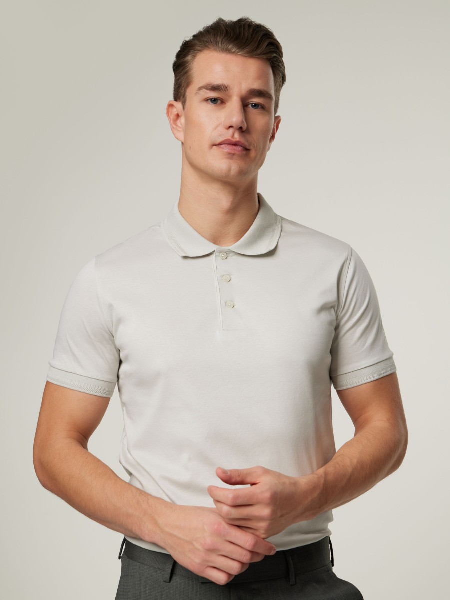 Manner Tiger of Sweden Polo-Shirts | Polo-Shirt Riose Kitt