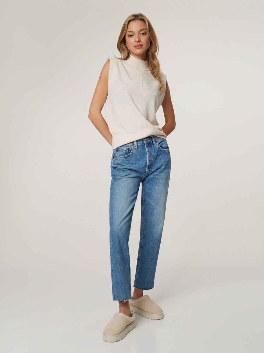 Frauen REDONE Jeans | Jeans Stove Pipe Lightdenim