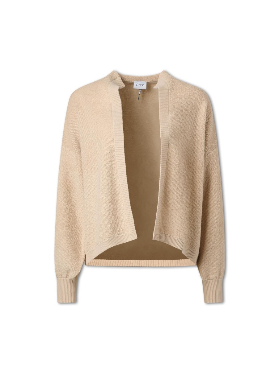 Frauen FTC Pullover & Strick | Cardigan Beige