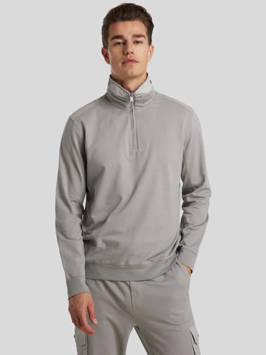 Manner BOSS Casual Hoodies & Sweatshirts | Sweatshirt Grau