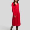 Frauen Max Mara Studio Kleider | Midikleid Mammola Rot