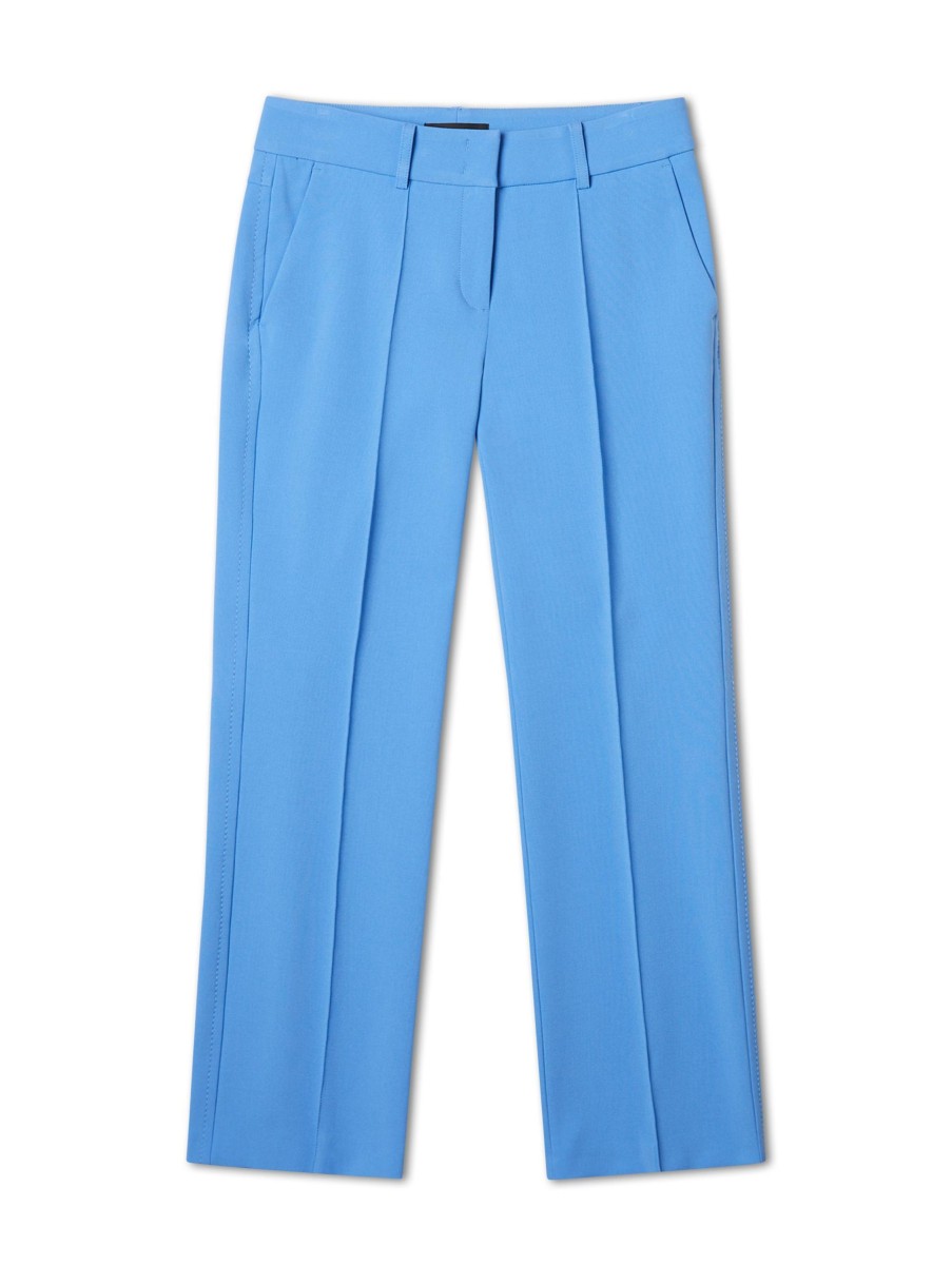 Frauen Cambio Hosen | Hose Farah Mittelblau