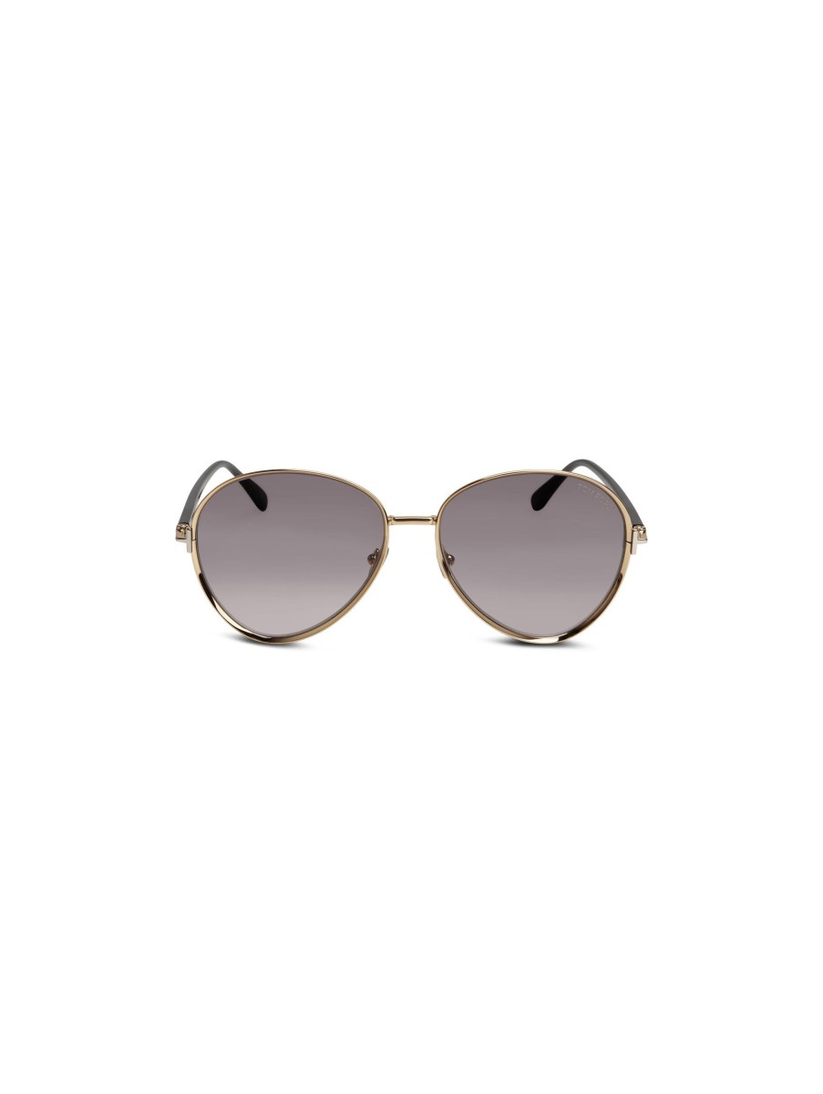 Frauen Tom Ford Sonnenbrillen | Sonnenbrille Metallic